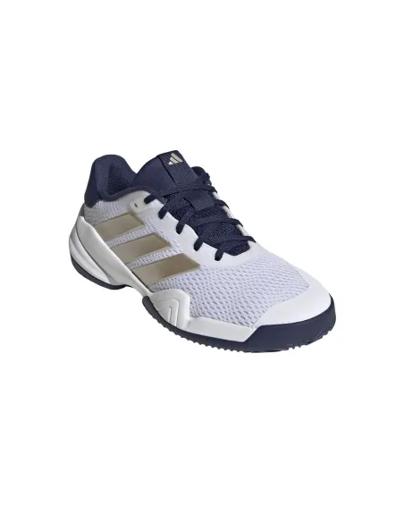 Adidas Barricade K Weiß/Marine Junior | Ofertas De Padel
